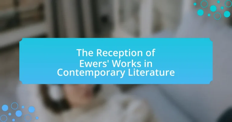 The Reception of Ewers’ Works in Contemporary Literature